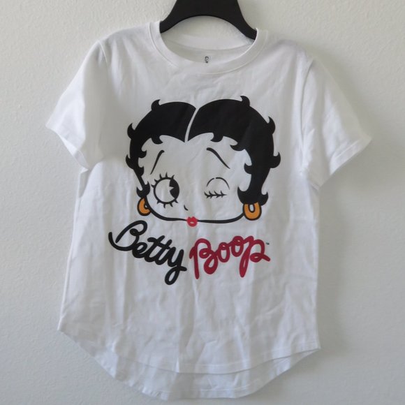 (#D-1) Betty Boop Graphic T-shirt size Med 7/9 Junior - Picture 1 of 3